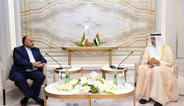 سفیر جمهوری اسلامی ایران با رئیس شورای ملی فدرال امارات دیدار و رایزنی کرد