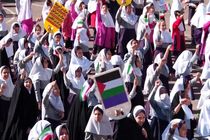 تجمع دانش آموزان اصفهانی در حمایت از کودکان غزه