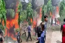 سقوط جت آموزشی در محوطه یک کالج در بنگلادش بیش از ۱۵۰ زخمی داشته است