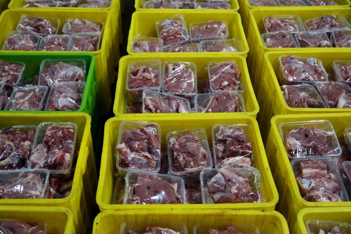 هزار و ۶۰۰ بسته گوشت قربانی در میان مؤمنان و نیازمندان توزیع شد