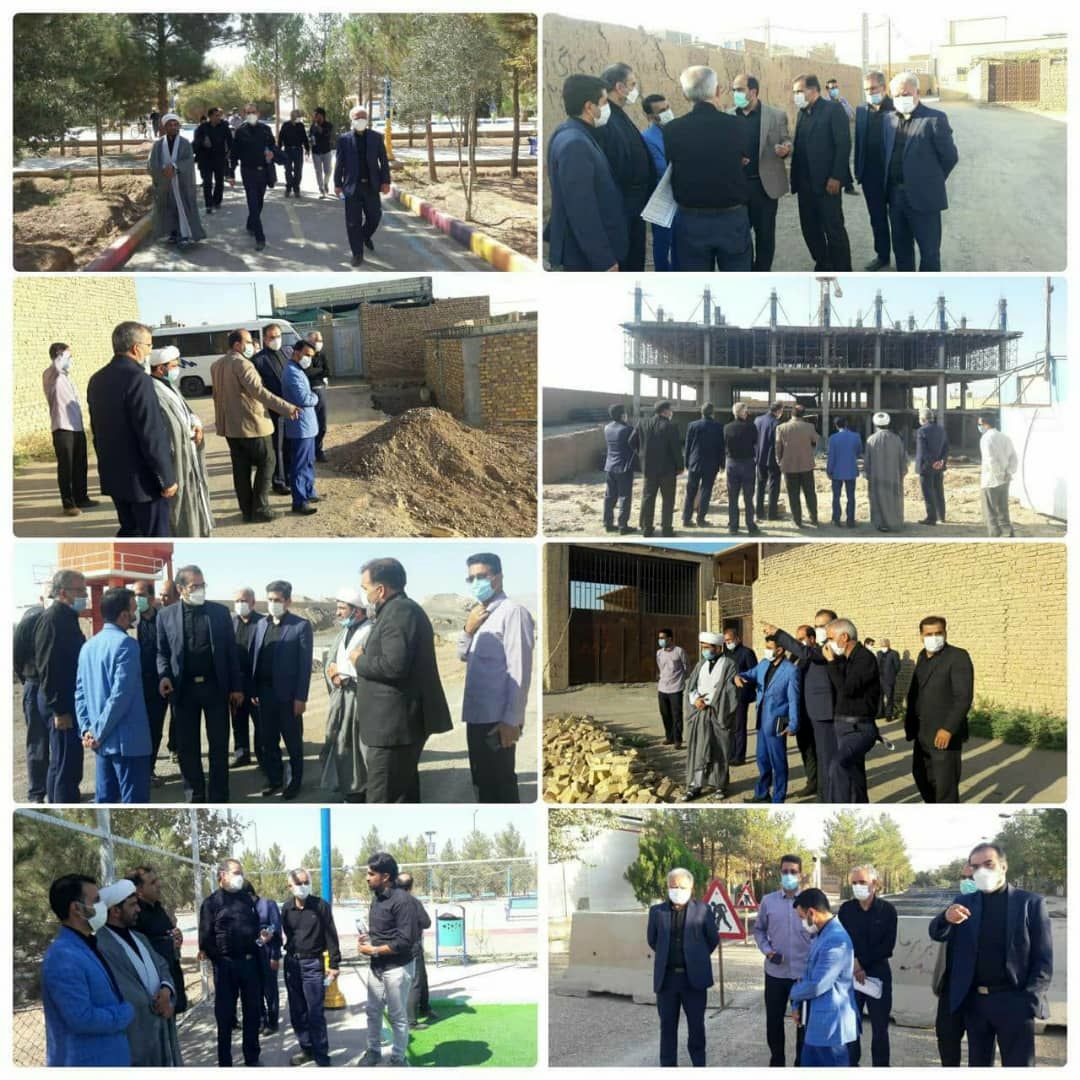 اولین بازدید شهردار و اعضای ششمین دوره شورای اسلامی شهر میبد از پروژه های فعال سطح شهر