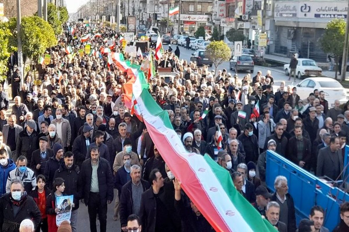 حضور حماسی و باشکوه مردم مازندران در راهپیمایی 22 بهمن + عکس