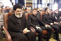 دبیرکل کتائب حزب الله عراق در مراسم ترحیم پدر سردار سلیمانی شرکت کرد