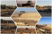 ۴۰ مورد ساخت و ساز غیر مجاز اراضی کشاورزی در آران و بیدگل تخریب شد
