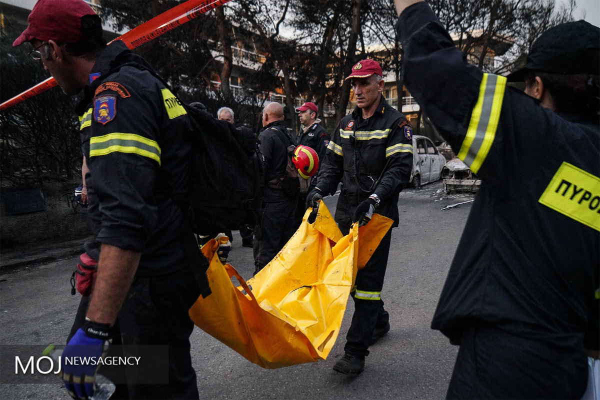 جان باختگان آتش سوزی یونان به بیش از 90 نفر رسیدند