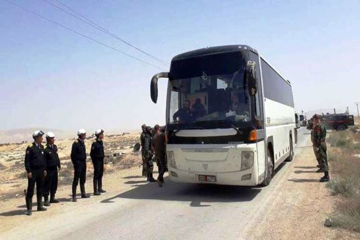 آخرین تروریست های جیش الاسلام از شمال شرق ریف دمشق خارج شدند