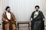 عمار حکیم پس از ورود به تهران با سید حسن خمینی دیدار کرد