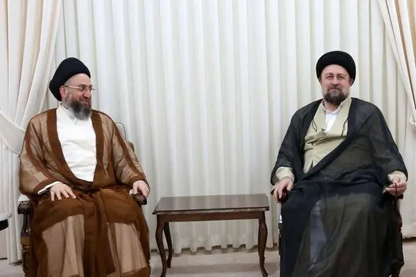 عمار حکیم پس از ورود به تهران با سید حسن خمینی دیدار کرد