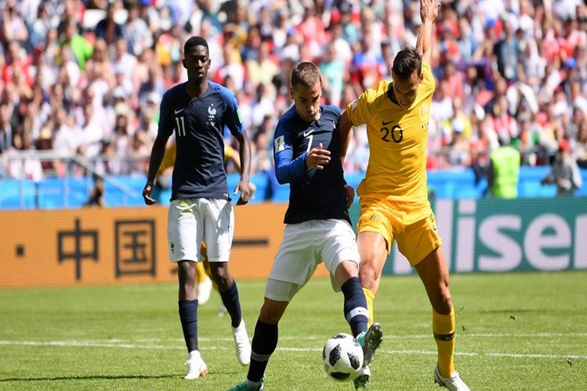 نتیجه بازی فرانسه و استرالیا در جام جهانی/ پیروزی فرانسه مقابل استرالیا