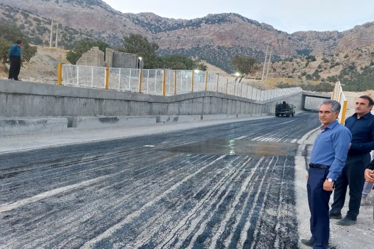 زیرگذرارغوان ورودی شهر ایلام در آستانه بهره برداری