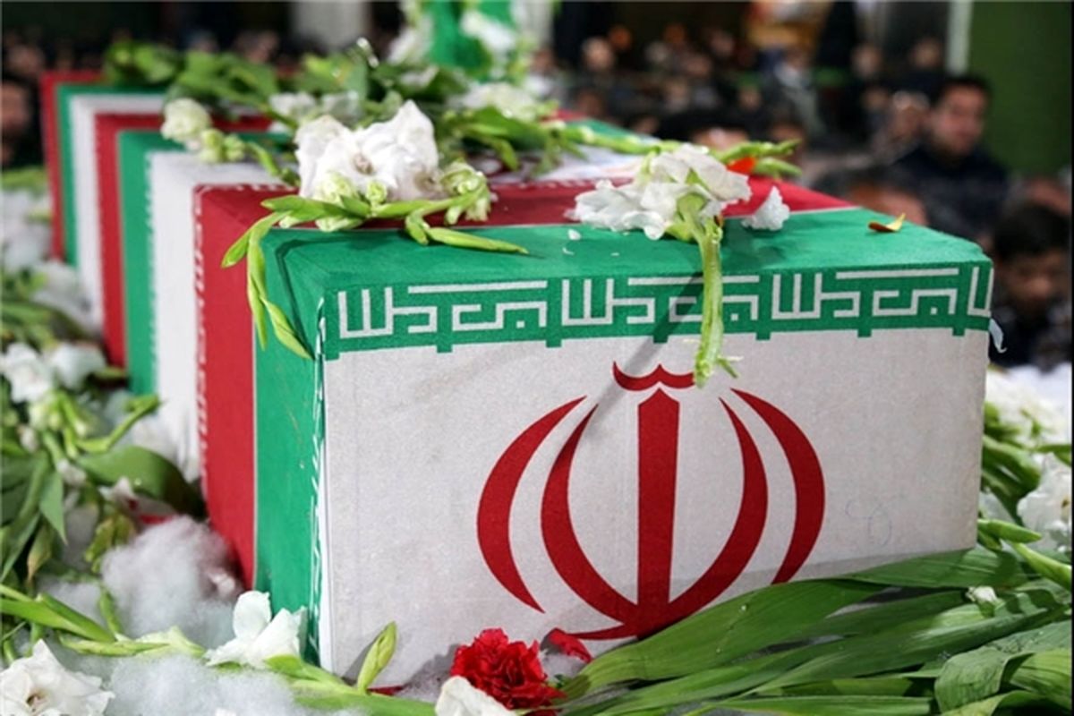 مراسم تشییع 2 شهید گمنام در دادگستری کل استان تهران