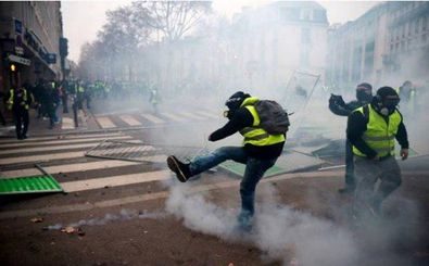 سومین شنبه ناآرام در فرانسه/ 107 نفر دستگیر شدند