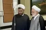 حجت الاسلام اژه‌ای به عیادت آیت‌الله نوری همدانی رفت