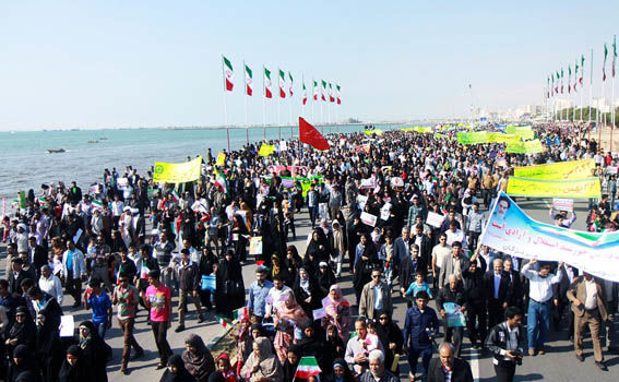 مسیر راهپیمایی ۲۲ بهمن در بندرعباس اعلام شد