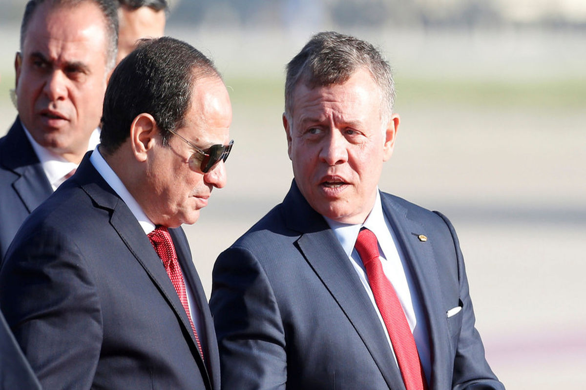 رایزنی رهبران اردن و مصر در مورد فلسطین