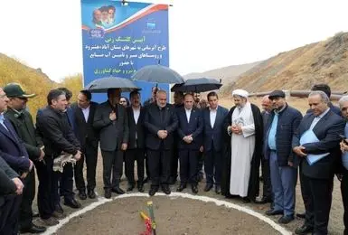 کلنگ طرح آبرسانی بستان‌آباد، هشترود و صنایع از سد کلقان زده شد