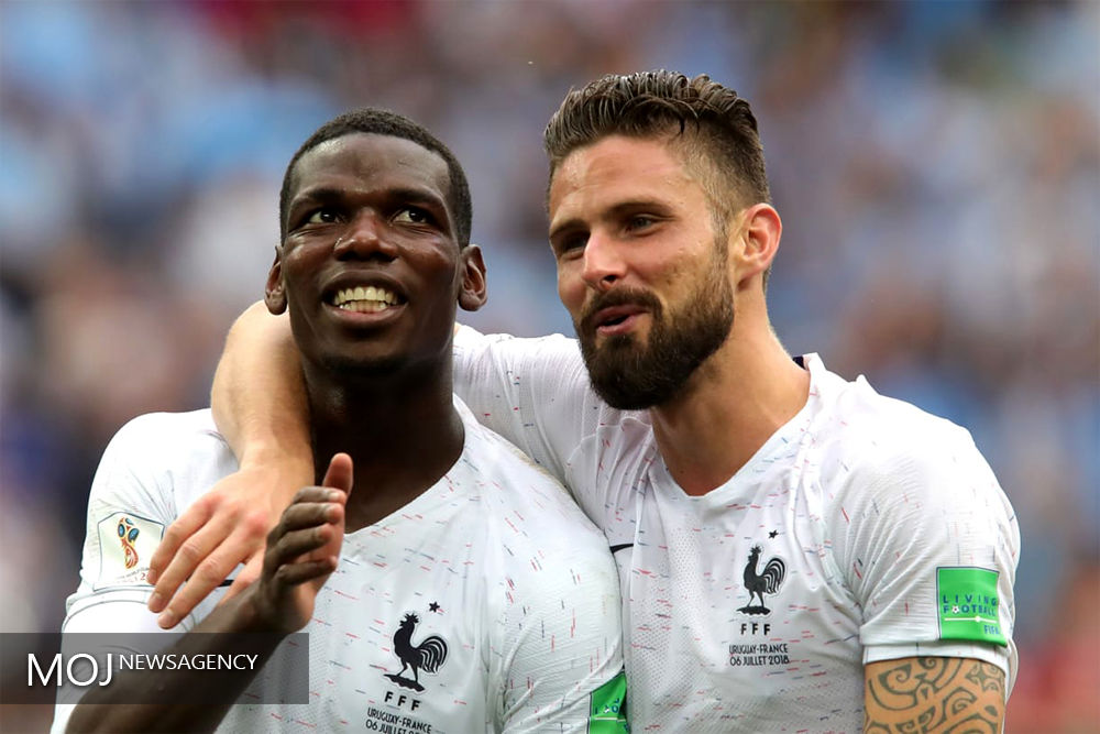 جام جهانی فوتبال - دیدار تیم های فرانسه و اروگوئه