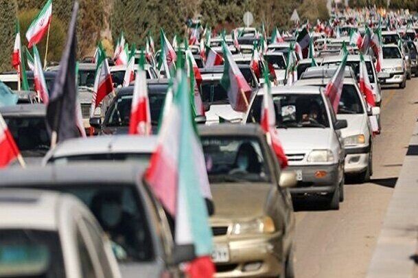 جشن ۴۳ سالگی انقلاب اسلامی در آذربایجان شرقی/مردم با پرچم‌ ایران به خیابان آمدند+فیلم و عکس