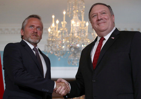 رایزنی مایک پمپئو با وزیر امور خارجه دانمارک بر سر ایران