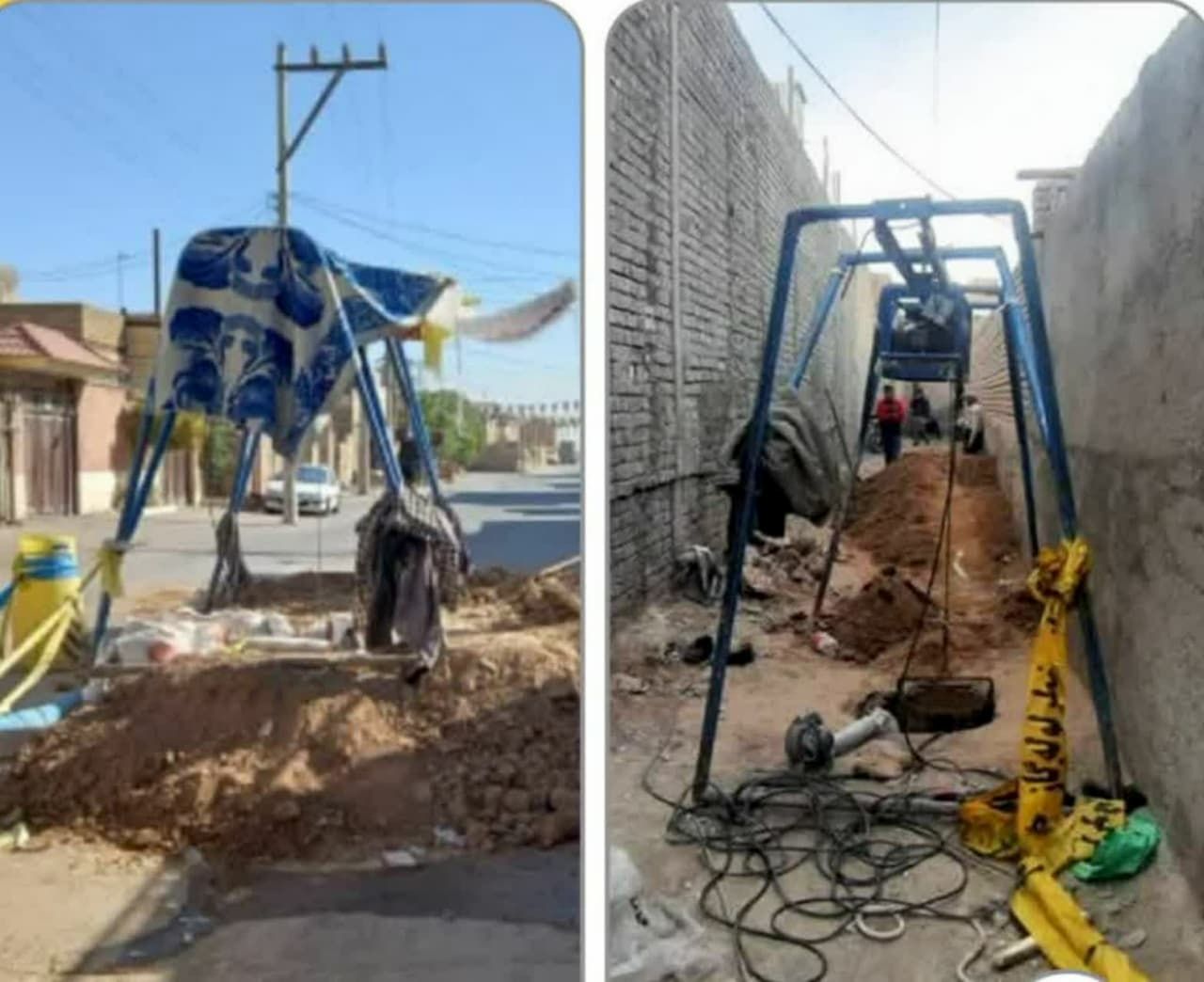 حفر 13 حلقه چاه جذبی در منطقه پنج شهردار کاشان