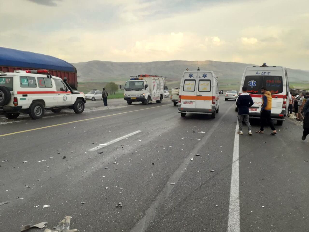 حادثه رانندگی در جاده اردبیل - نمین ۲ کشته برجا گذاشت