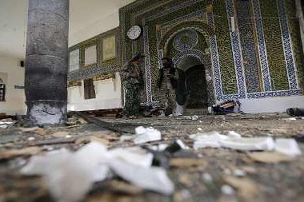 انفجار تروریستی مرگبار در مسجد صنعا