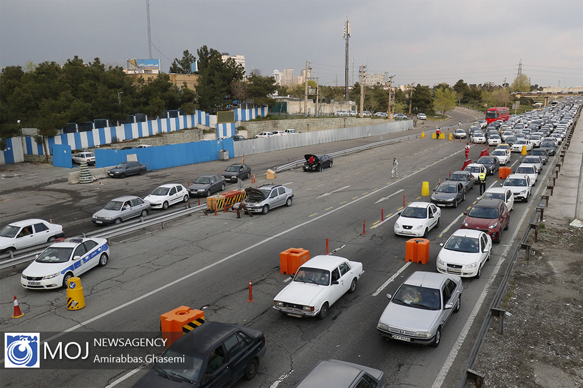 ترافیک نیمه سنگین در ورودی های شهر تهران