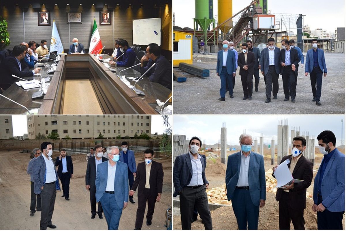 پروژه‌های مسکن شهری بنیاد مسکن استان قم مورد بازدید قرار گرفت
