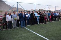 زمین ورزشی روستای امامزاده سید علی اکبر (ع) در شهرضا افتتاح شد