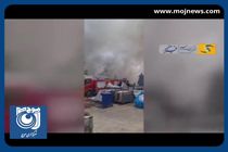 ‌وقوع انفجار و آتش‌سوزی در شهرک کاسپین قزوین + فیلم