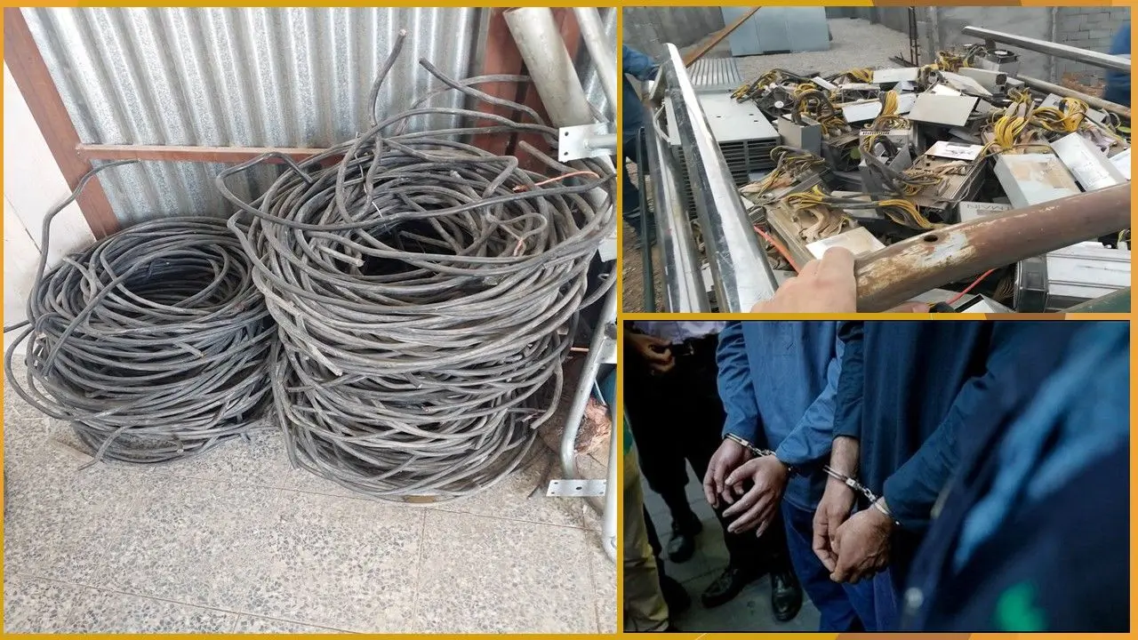 دستگیری ۵۰ سارق تجهیزات شبکه توزیع نیروی برق در فارس 