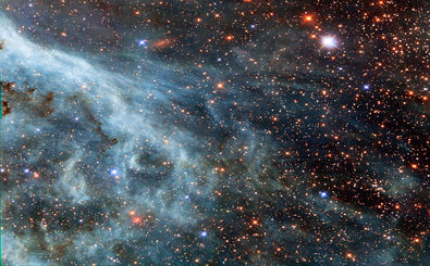 ناسا عکسی از یک کهکشان پرتوهای آبی منتشر کرد