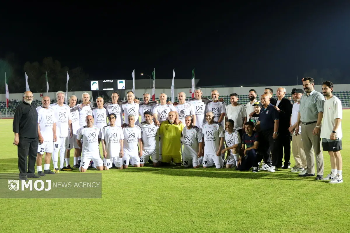 پیروزی منتخب بزرگان کیش برابر پیشکسوتان تیم ملی فوتبال
