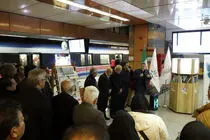 «توقفگاه اندیشه و کتاب» در مترو تبریز افتتاح شد