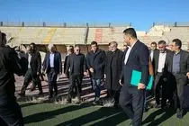 بازدید وزیر ورزش از استادیوم علی دایی اردبیل