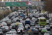 ترافیک در معابر اصلی و فرعی تهران سنگین است