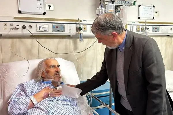وزیر فرهنگ و ارشاد اسلامی از استاد فریدون شهبازیان عیادت کرد