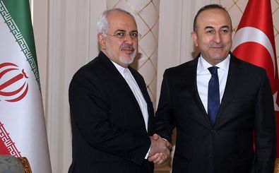 ظریف با وزیر امور خارجه ترکیه دیدار کرد