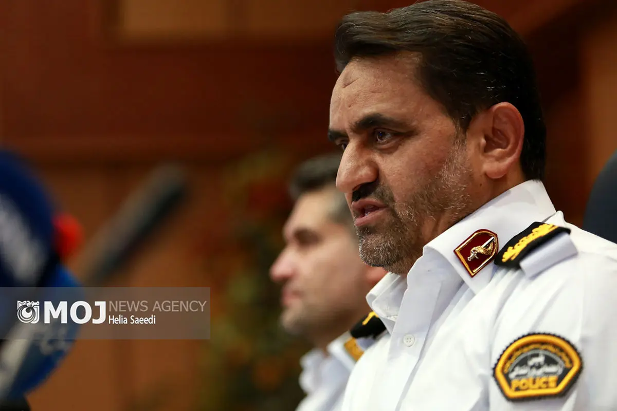 نشست خبری رئیس پلیس راهور تهران بزرگ