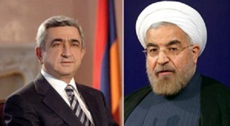  رئیس جمهوری ارمنستان به روحانی تسلیت گفت