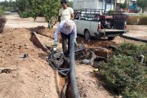 تجهیز شبکه آبیاری برای حذف آبیاری غرقابی و اتصال به شبکه آب خام در شهر یزد