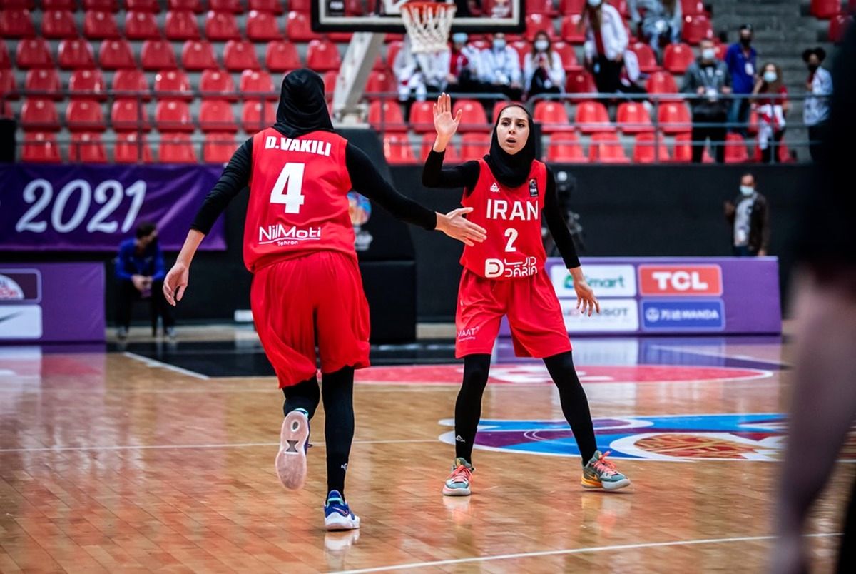 بانوان بسکتبالیست ایران دومین برد خود درکاپ آسیا را بدست آوردند