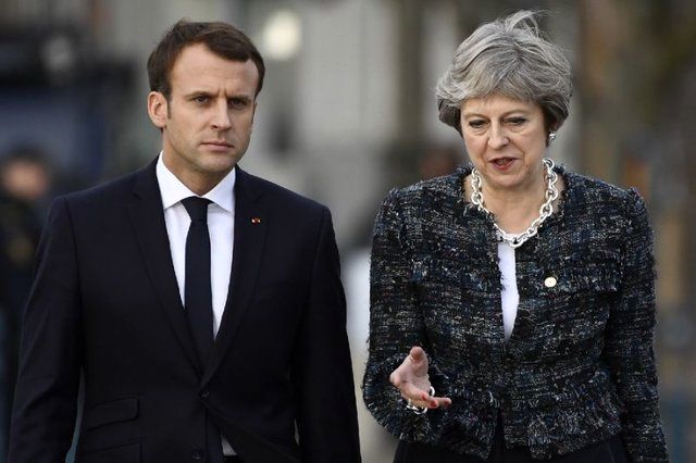 رئیس جمهور فرانسه و نخست وزیر انگلیس با هم دیدار می کنند