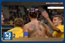 سوپرگل زلاتان ابراهیموویچ مقابل تیم ملی انگلیس به مناسبت خداحافظی‌اش از دنیای فوتبال + فیلم