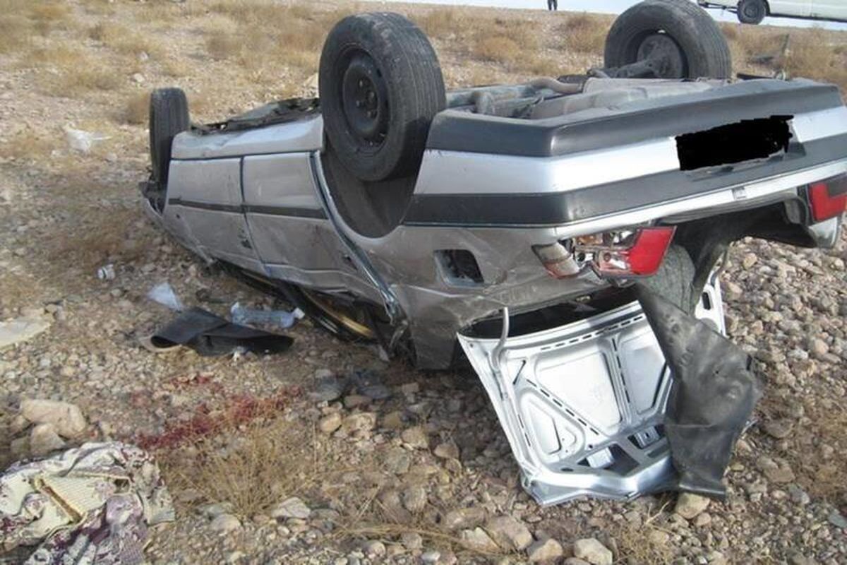  واژگونی مرگبار سواری پژو 405 در محور کوهپایه