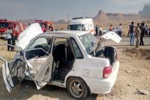 یک کشته و 3 مجروح در تصادف یک سواری پراید در اصفهان