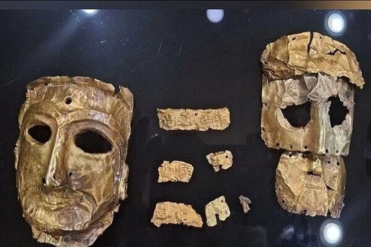 2 golden Elamite masks seized by Iran's Police