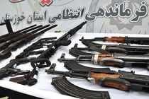 کشف 104 قبضه انواع سلاح غیرمجاز در خوزستان/دستگیری 94 نفر