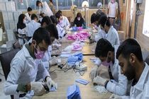  تولید روزانه 10هزار ماسک سه لایه در استان اردبیل  