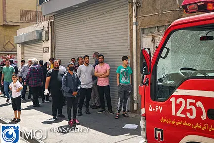 آتش سوزی در میدان رازی